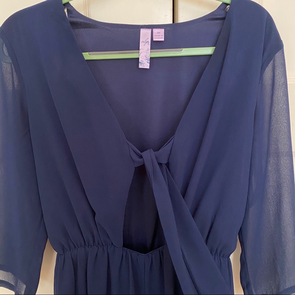 Navy Blue Romper - Picture 5 of 6
